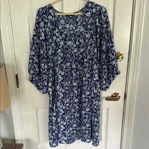 Floral Blue Dress